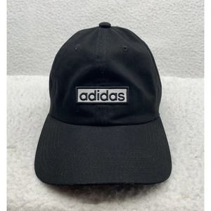 Adidas Aeroready Running Baseball Hat Womens Hook Loop OSFM Black White Athletic